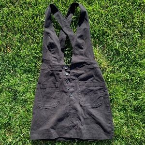 Forever21 black overall styled dress
